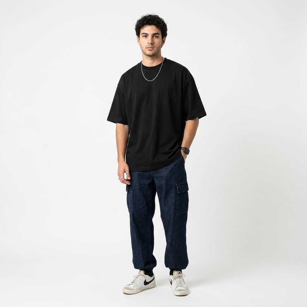 Áo Cổ Tròn Oversized Unisex