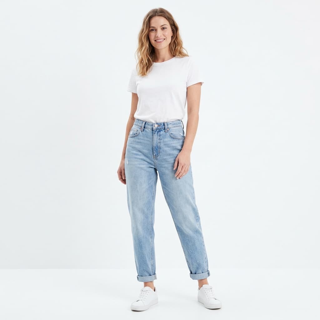 Quần Jean Boyfriend Relaxed Nữ