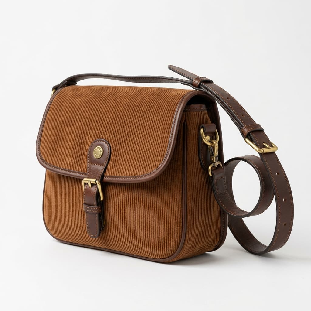 Túi Đeo Vai Vintage Corduroy